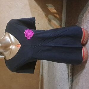 HARLEY DAVIDSON Old Town Temecula California blk & pink TShirt XL (N50)